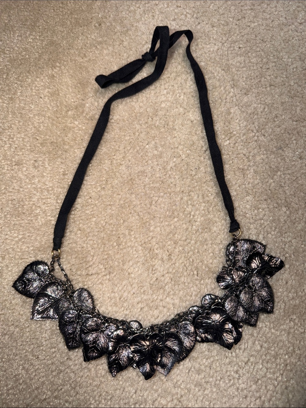 Black leaf Statement Necklace - Women’s Jewelry